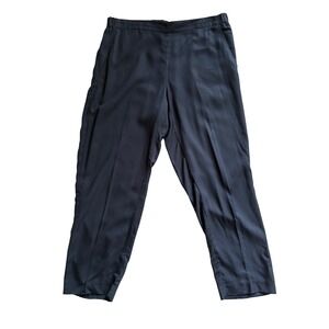 J. Jill Pure Jill Tencel Lyocell Pull On Pants Womens M Navy‎ Casual Comfort